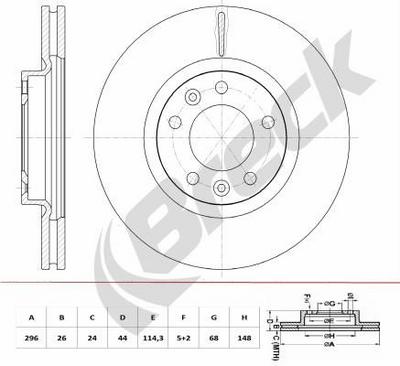 Nissan X-TRAIL III 2.5 ALL MODE 4x4-i Front Brake Discs - thumbnail image 2