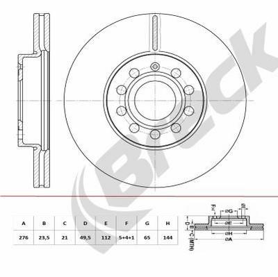 SEAT Leon 1.0 TSI Front Brake Discs - thumbnail image 2