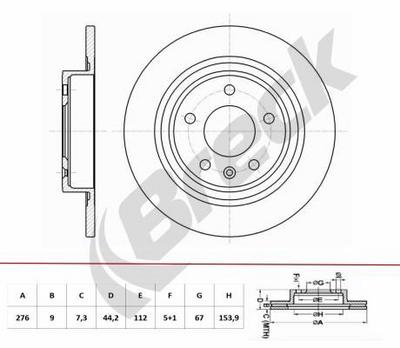 Mercedes-Benz A-Class A 180 Rear Brake Discs - thumbnail image 2