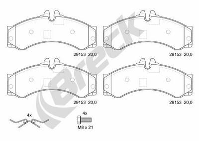 Mercedes-Benz VARIO Platform/ Chassis 512 D Front Brake Pads - thumbnail image 2