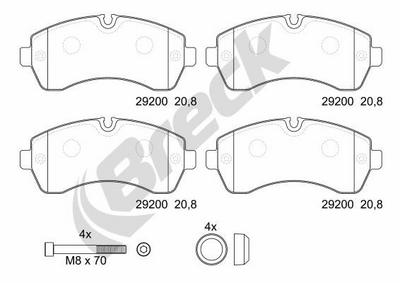Volkswagen CRAFTER 30-50 Van/ Furgon 2.5 TDI Front Brake Pads - thumbnail image 2