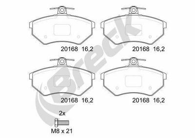 SEAT Inca 1.4 16V Front Brake Pads