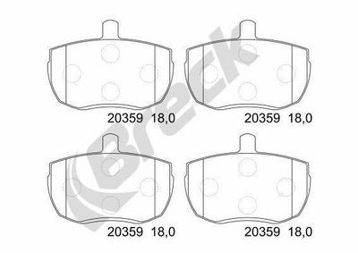 Ford Transit Bus 2.0 Front Brake Pads - thumbnail image 3