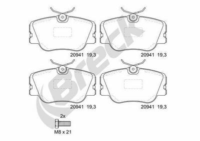Mercedes-Benz E-Class T-Model E 200 T Front Brake Pads - thumbnail image 3
