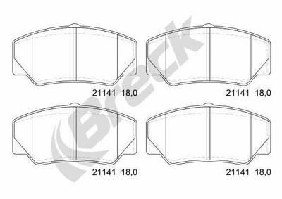 Ford Transit Bus 2.0 Cat Front Brake Pads - thumbnail image 3