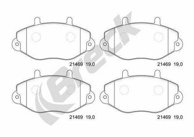 Ford Transit Bus 2.0 Front Brake Pads - thumbnail image 3