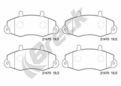 Ford Transit Bus 2.9 i Front Brake Pads - thumbnail image 3