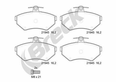 Volkswagen Lupo I 1.4 TDI Front Brake Pads - thumbnail image 2