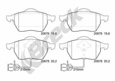 Audi 100 C4 Sedan 2.6 Front Brake Pads - thumbnail image 4