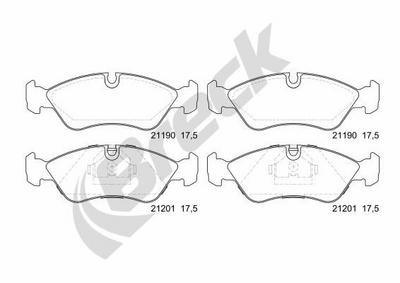 Vauxhall Cavalier Mk III Liftback 2.0 i 16V Front Brake Pads - thumbnail image 2