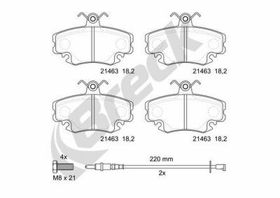 Dacia Logan 1.6 16V Front Brake Pads - thumbnail image 2