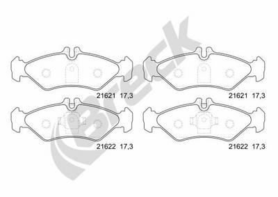 Mercedes-Benz Sprinter 2-t Bus 208 CDI Rear Brake Pads - thumbnail image 2