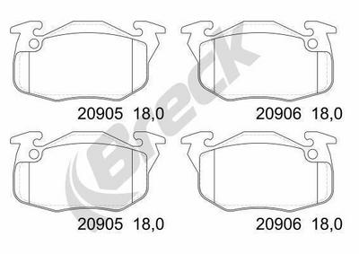Citroën Saxo 1.5 D Front Brake Pads - thumbnail image 4