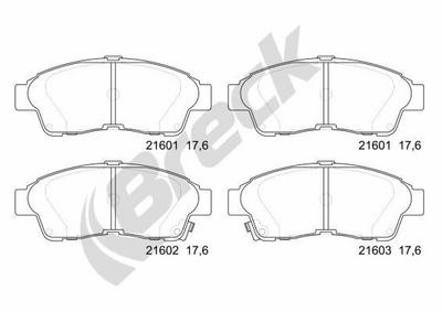 Toyota Celica Coupe 1.8 i 16V Front Brake Pads - thumbnail image 2