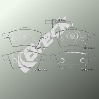 Volkswagen Transporter / Caravelle Mk IV Bus 2.5 Syncro Front Brake Pads