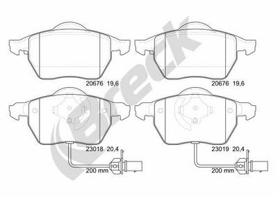 Skoda Superb I 2.0 TDI Front Brake Pads - thumbnail image 2
