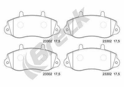 Renault Master II Van/ Furgon 1.9 dTI Front Brake Pads - thumbnail image 2