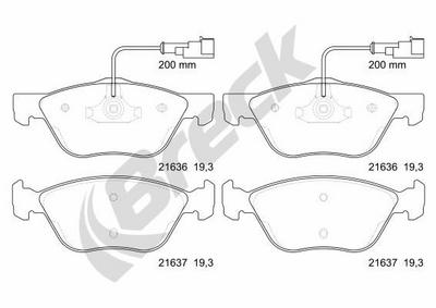Alfa Romeo 156 1.6 16V T.SPARK Front Brake Pads - thumbnail image 2