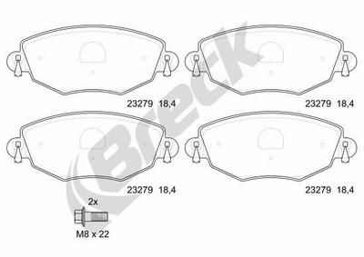 Ford Mondeo III 2.0 16V TDDi / TDCi Front Brake Pads - thumbnail image 2