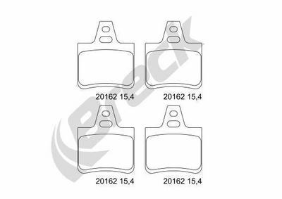 Citroën Xantia 2.0 HDi 109 Rear Brake Pads - thumbnail image 4