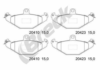 Renault Laguna I 2.2 D Rear Brake Pads - thumbnail image 4