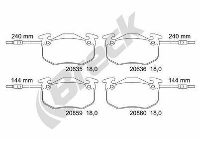 Alpine V6 GT Rear Brake Pads - thumbnail image 4
