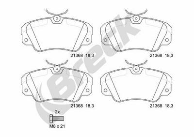 Vauxhall Omega Sedan 3.2 V6 Front Brake Pads - thumbnail image 2