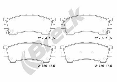 Mazda 626 Mk V Station Wagon 1.9 Front Brake Pads - thumbnail image 2