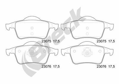 Volvo S60 I 2.4 CDI Rear Brake Pads - thumbnail image 2