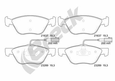 FIAT Punto 1.9 JTD Front Brake Pads - thumbnail image 2
