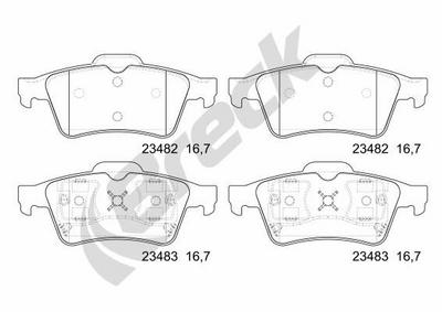 Nissan Primera 1.6 Rear Brake Pads - thumbnail image 2