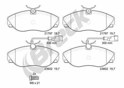 FIAT Ducato Bus 2.0 4x4 Front Brake Pads - thumbnail image 2