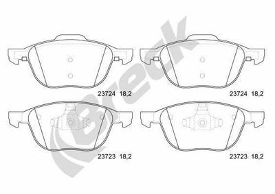 Ford Transit Connect MPV 1.6 TDCi Front Brake Pads - thumbnail image 4