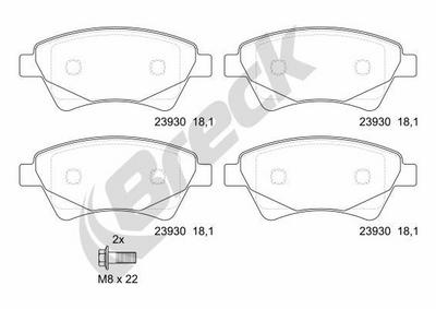 Renault Scénic II 2.0 16V Turbo Front Brake Pads - thumbnail image 2