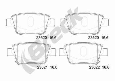Toyota Alphard / Vellfire 2.4 4WD Rear Brake Pads - thumbnail image 2