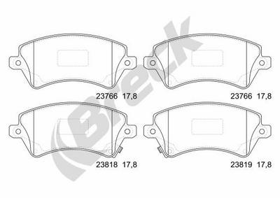 Toyota Corolla 1.4 D Front Brake Pads - thumbnail image 2