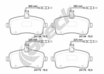 Peugeot 407 2.0 Flex Front Brake Pads - thumbnail image 2