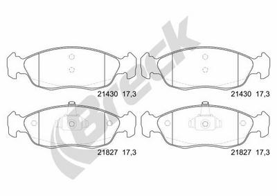 Peugeot 306 Break 1.9 TD Front Brake Pads - thumbnail image 2