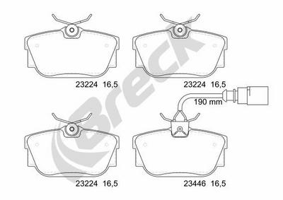 Ford Galaxy I 1.9 TDI Rear Brake Pads - thumbnail image 2