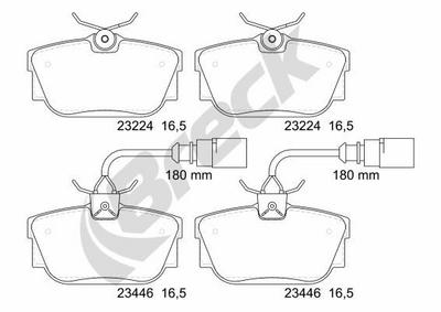 SEAT Alhambra 1.9 TDI 4motion Rear Brake Pads - thumbnail image 2