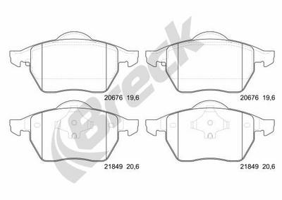 Volkswagen Sharan 1.9 TDI 4motion Front Brake Pads - thumbnail image 2