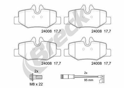 Mercedes-Benz Viano CDI 2.2 4Matic  Rear Brake Pads - thumbnail image 4