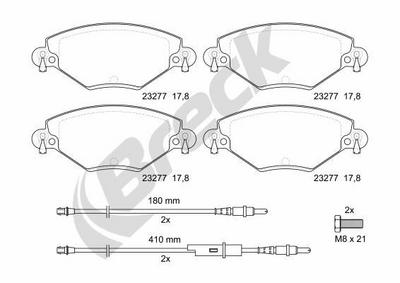 Citroën C5 II 1.6 HDi Front Brake Pads - thumbnail image 2