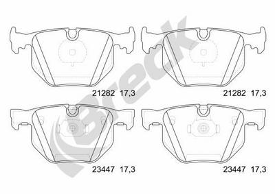 BMW 7 730 d Rear Brake Pads - thumbnail image 2