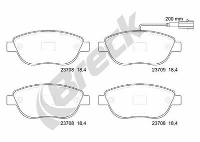 Lancia Musa 1.3 D Multijet Front Brake Pads - thumbnail image 2