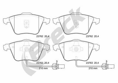 Audi Allroad C5 4.2 V8 Quattro Front Brake Pads - thumbnail image 2