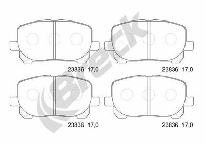 Toyota Noah/Voxy 2.0 4WD Front Brake Pads - thumbnail image 2