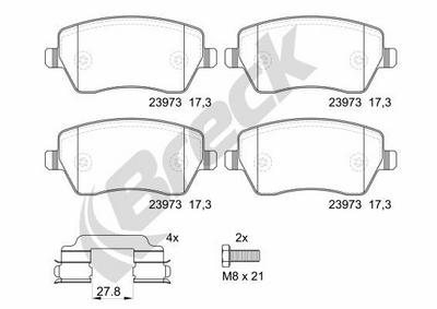 Dacia Lodgy 1.6 SCe 100 Front Brake Pads - thumbnail image 2
