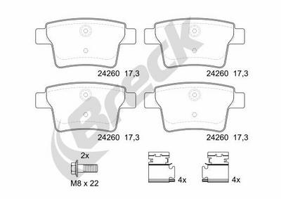 Ford Mondeo III 2.0 16V DI / TDDi / TDCi Rear Brake Pads - thumbnail image 2