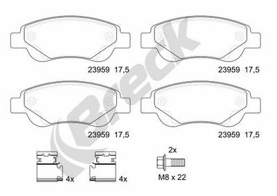 Toyota Aygo 1.0 Front Brake Pads - thumbnail image 2